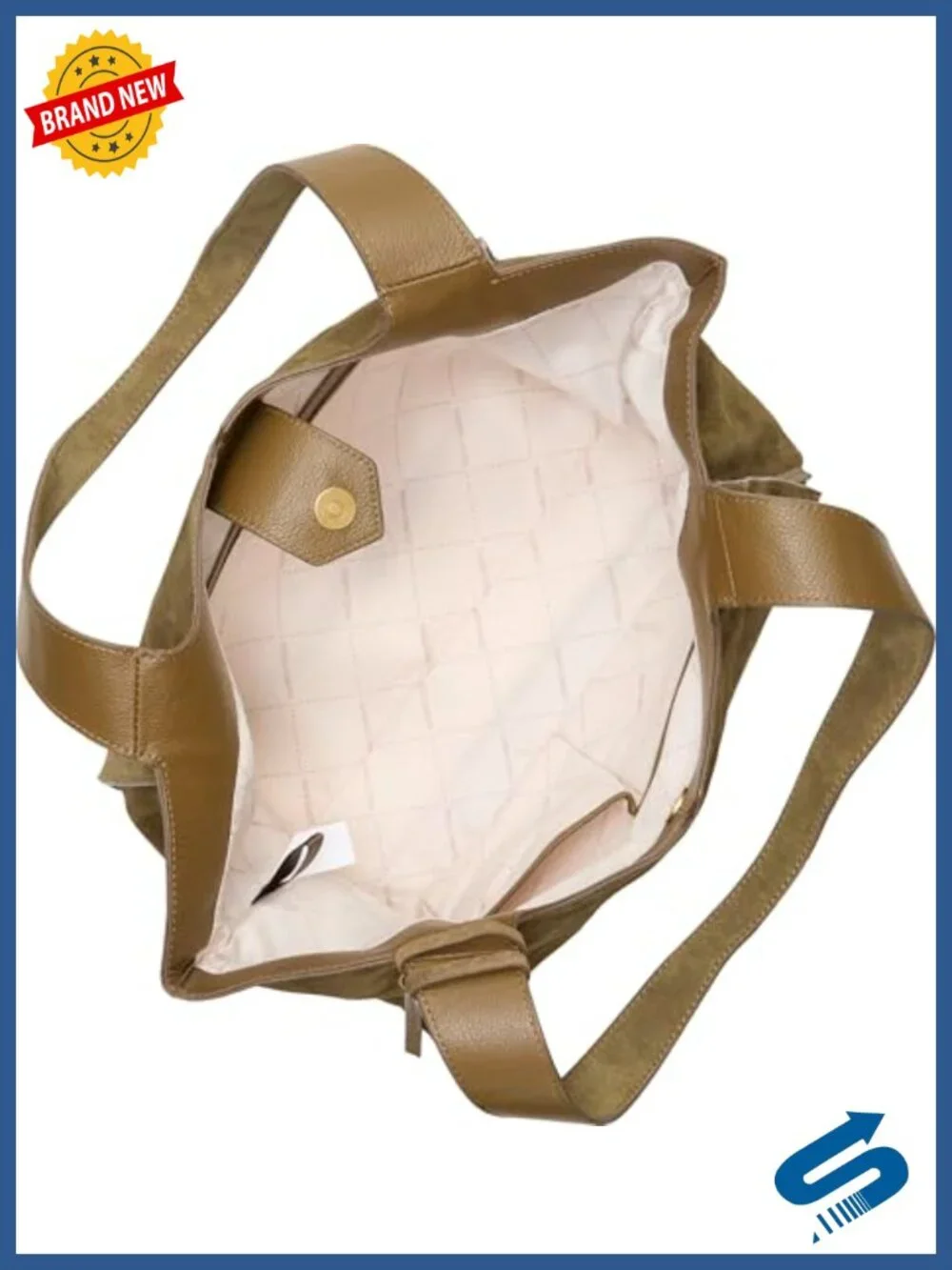 Vince Camuto Aleah Leather Hobo Tote, Zipper Closure, 5 Pockets
